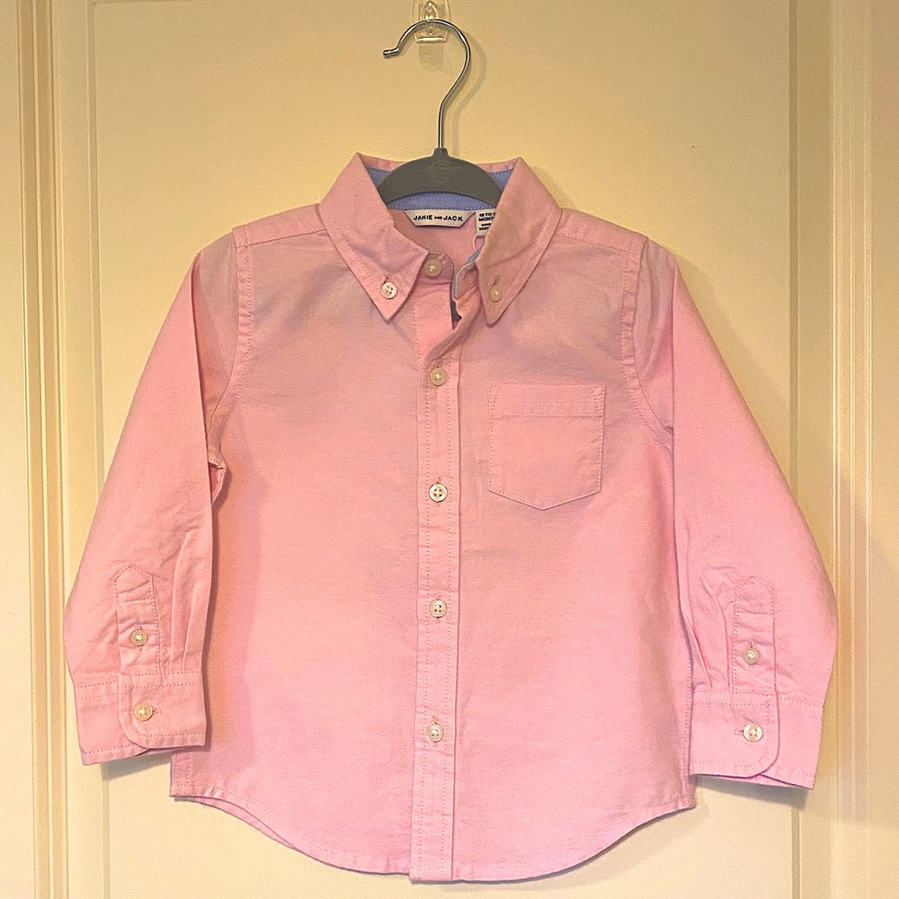 Janie and Jack linen dress shirt 18-24months